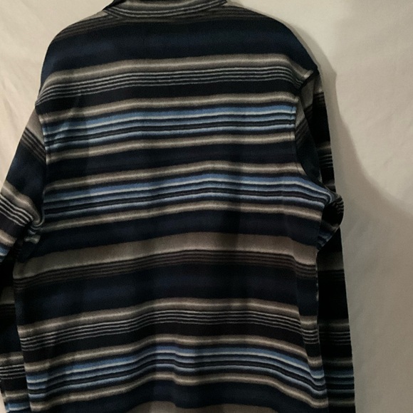 Southern Grit Tundra Fleece Navy‎ Stripe Pullover XL - Picture 7 of 9